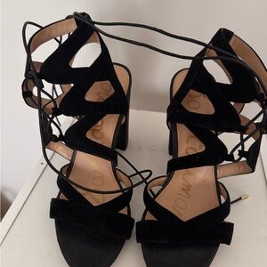Sam Edelman Black Strappy Heels